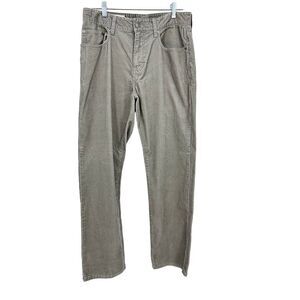 Merona Men's‎ SZ 32x32 Medium Wale Corduroy Straight Leg Relaxed Pants Taupe